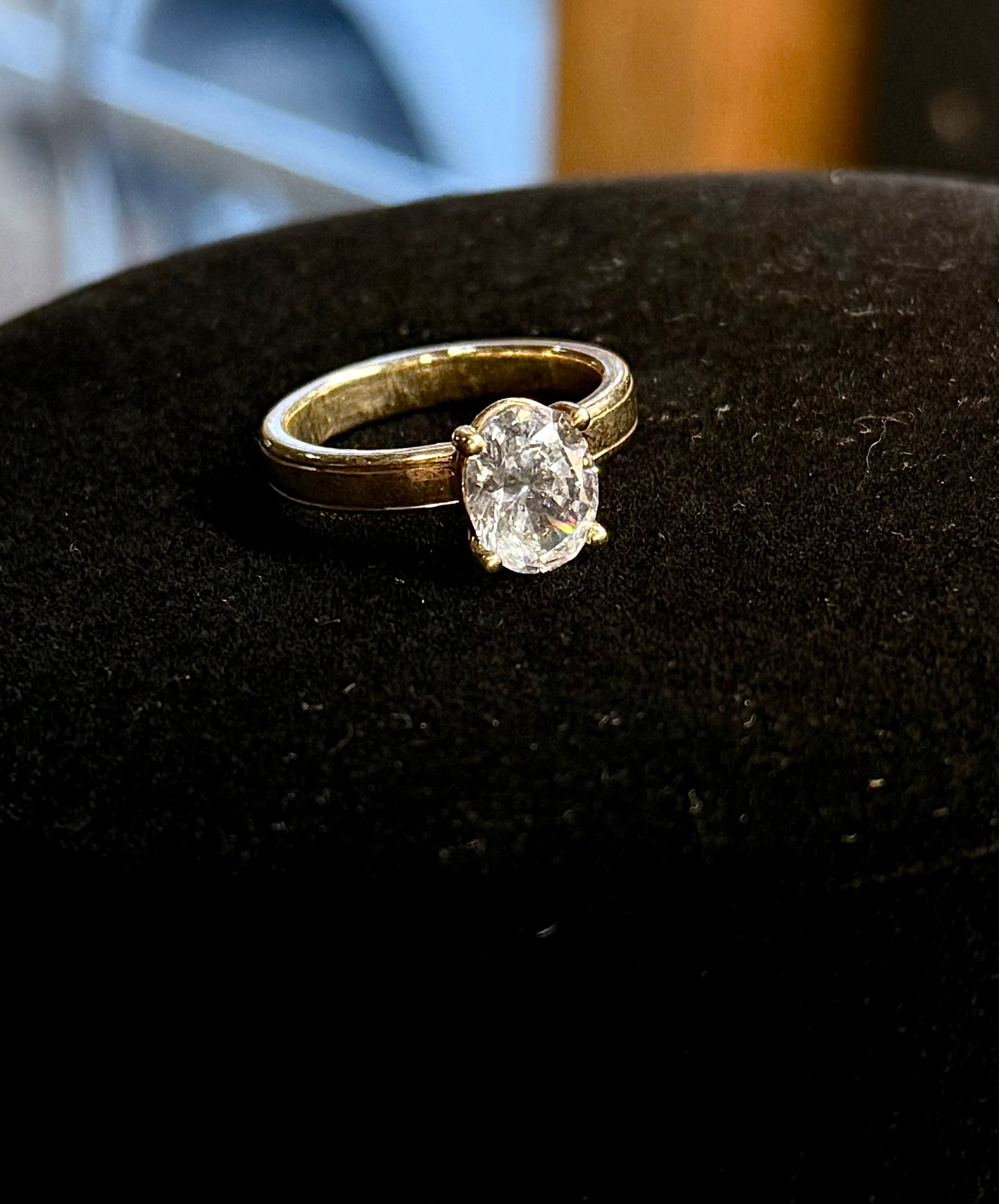 READY TO SHIP 14K GOLD AND MOISSANITE.