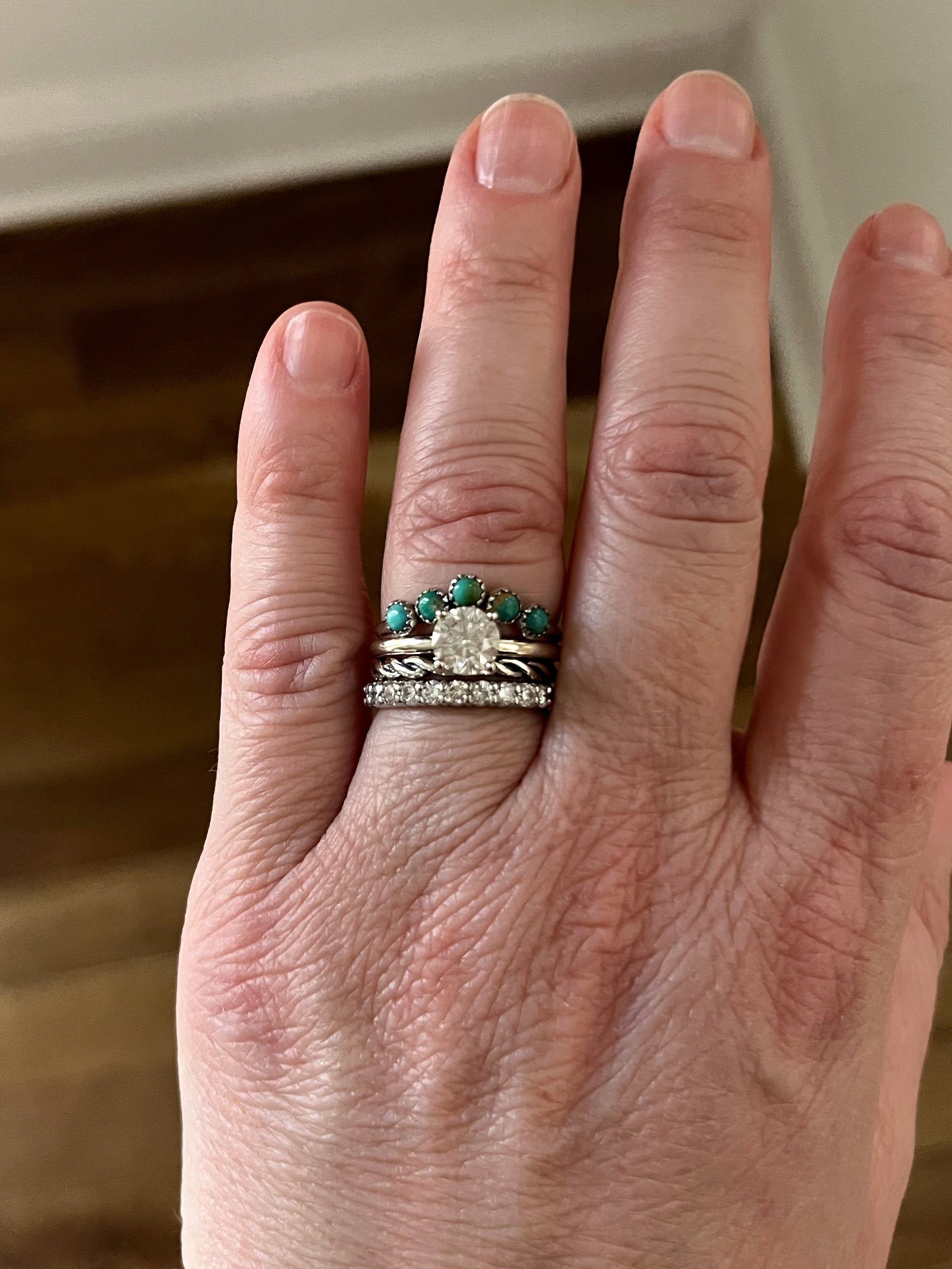 PAVÉ DIAMOND WEDDING BANDS.