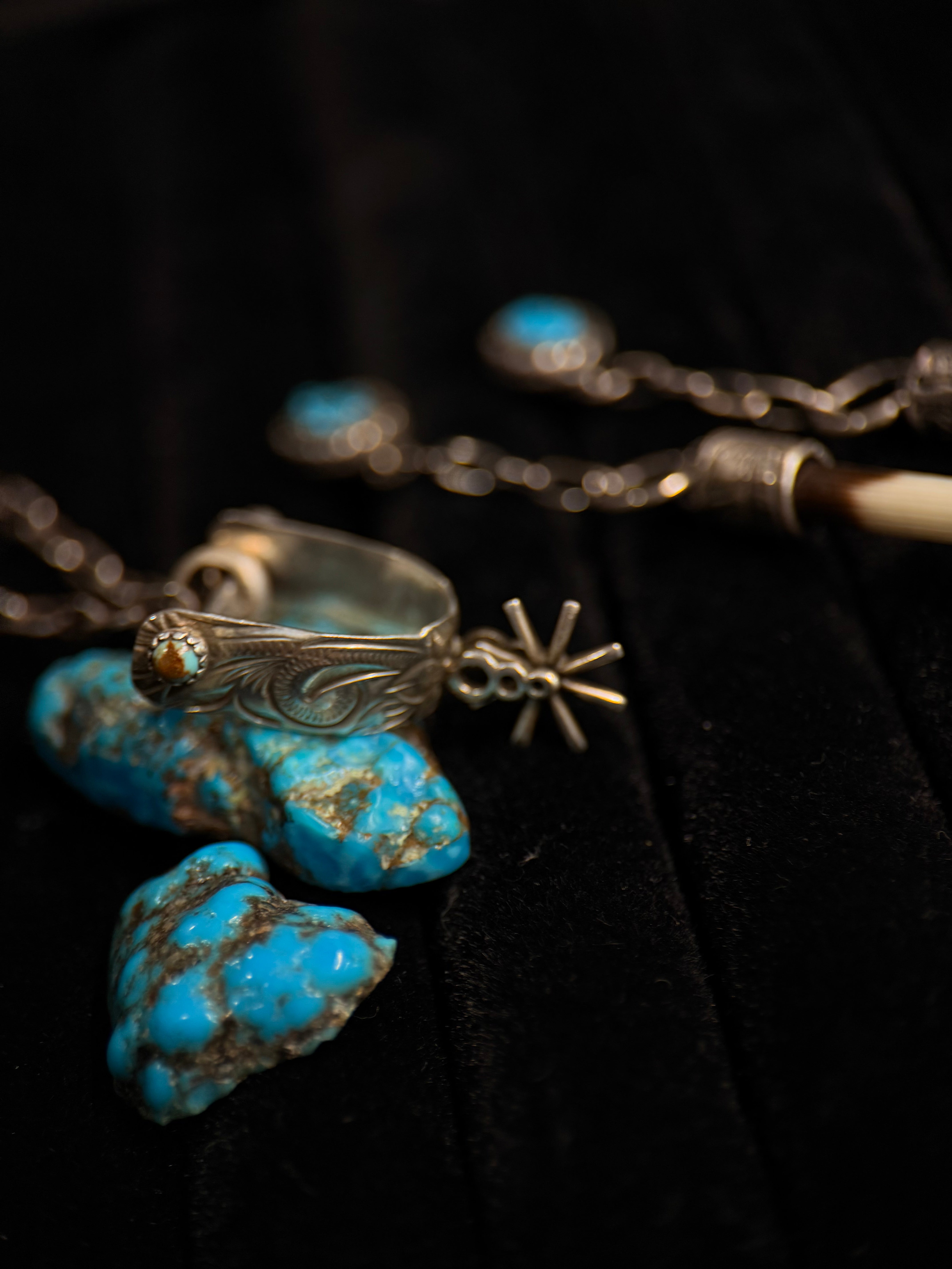 SPUR WITH KINGMAN HANDMADE PIECE.