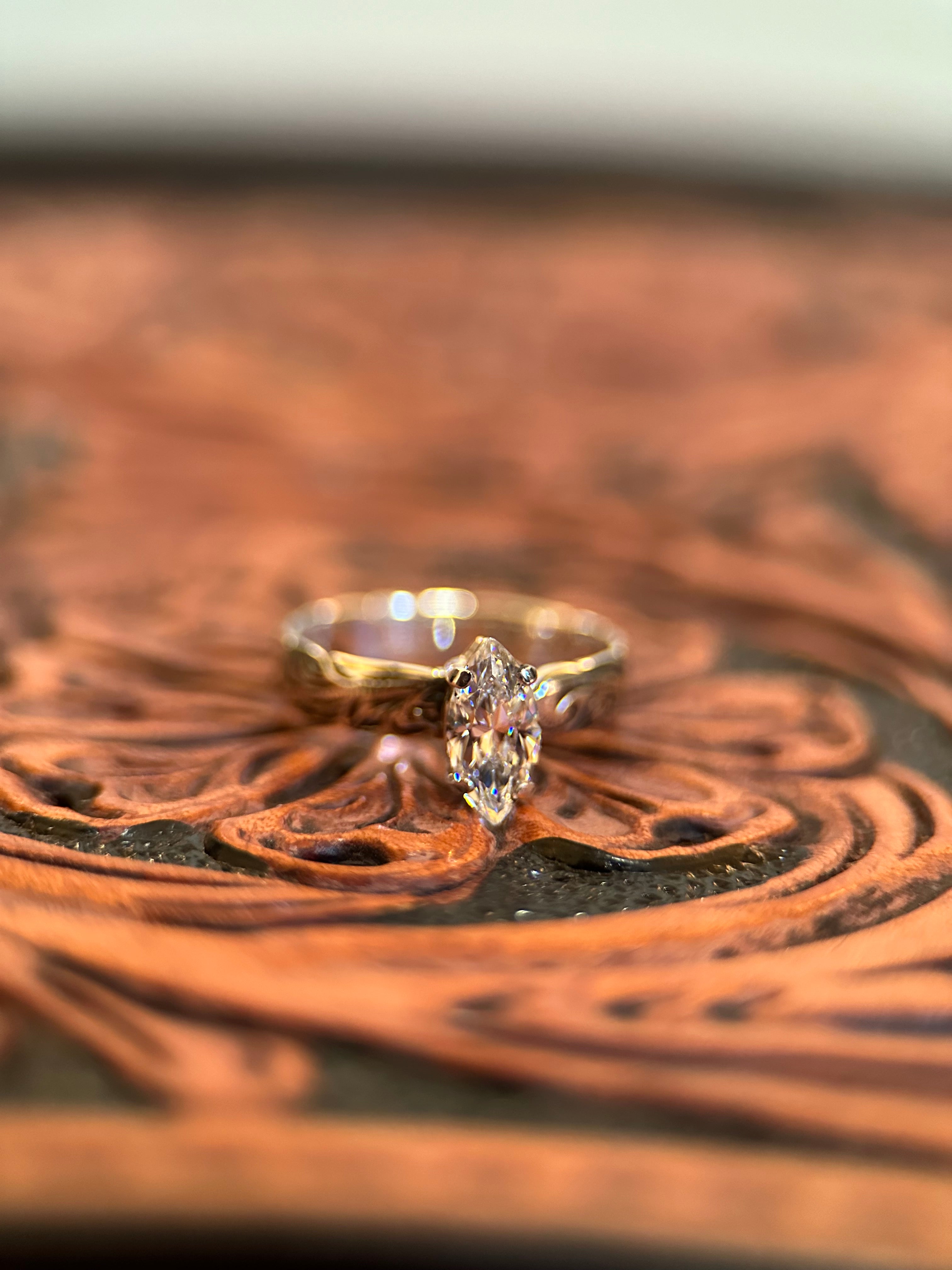 MARQUISE SOLITAIRE ENGAGEMENT RING